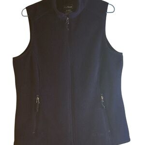 L.L. Bean Women's Polartec Navy Fleece Vest